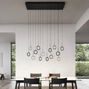 Nordic Ring Metal LED Pendant Lights Stylish Industrial Chandeliers for Homes Café Bar Hotel by Ljojo