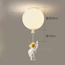 Ljojo Modern LED Astronaut Balloon Chandelier for Children's Nursery Room Decor