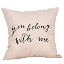 Ljojo Linen Pillow Cover 45X45CM - Decorative Cushion for Home Sofa