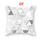 Ljojo 18" Sliver Grey Geometry Striped Pillowcase Home Decor Pillow Cover