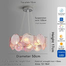 Nordic Green Glass Chandelier Luxury LED Pendant Light Dining Room Living Room Decor Ljojo