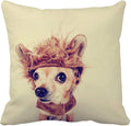 Ljojo Manga Anime Cute Expression Woman Face Pillow Cover 45x45cm Home Decor