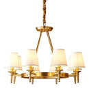 Copper Chandelier French Retro Pendant Lighting | Ljojo