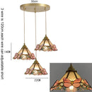 French Medieval Flower Glass Wall Lamp Wooden Retro Fixture by Ljojo