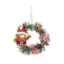 Ljojo Mini Christmas Wreath Ornament Set for Festive Decor