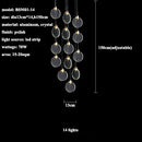 Modern Lustre Bubble Crystal Pendant Light for Living Dining Room Decor by Ljojo