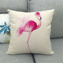 Flamingo Striped Animal Pillow Case for Living Room Sofa by Ljojo