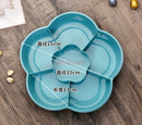 Ljojo Melon Seed Plate Fruit Storage Box with Dividers and Cover