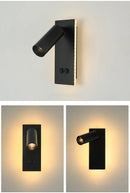 Ljojo LED Wall Sconce - Adjustable Brightness & Dual Switch - Modern Ambient Lighting