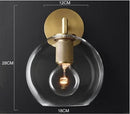 Ljojo LED Copper Wall Lamp for Restaurant Living Room TV Background Lighting
