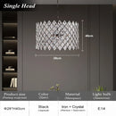 Luxury Gold K9 Crystal Chandelier for Bedroom Dining Room | Elegant Round Pendant Light by Ljojo
