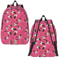 Ljojo Mickey Mouse Canvas Backpack: Large Capacity School Bag for Kids