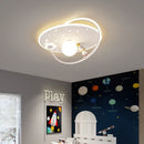 Astronaut Planet Design LED Ceiling Lamp Modern Kids Lighting Boys Girls Bedroom - Ljojo