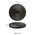 Ljojo Matte Ceramic Round Flat Plate for Molecular Cuisine and Dining