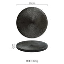 Ljojo Matte Ceramic Round Flat Plate for Molecular Cuisine and Dining