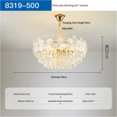 Crystal Chandelier French Flower Shape Living Room Ceiling Lamp by Ljojo - High-grade and Popular Bouquet Design