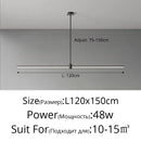 Ljojo LED Long Pendant Lamp - Modern Minimalist Indoor Lighting