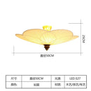 French Medieval Plum Blossom Ceiling Lamp LED E27 Solid Wood Lights for Bedroom Living Room by Ljojo