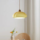 Ljojo Mid Century Orange Glass Pumpkin Chandelier