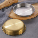 Ljojo 304 Stainless Steel Korean Food Storage Tray Snack Pan Kimchi Plate Kitchen Utensils