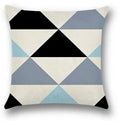 Ljojo Light Blue Linen Cushion Cover - 40x40 to 60x60 Pillowcase