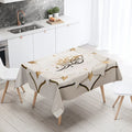 Elegant Ramadan Calligraphy Tablecloth for Eid Décor by Ljojo