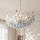 French Medieval Style Blue Crystal Chandelier Pendant Light for Luxury Living Spaces by Ljojo