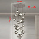 Ljojo LED Pendant Chandeliers for Modern Staircase Living Room Decor