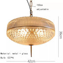 Champagne Glass Pendant Light Gold Metal Hanging Lamp for Dining Room by Ljojo