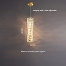 Ljojo Crystal Pendant Light Chandelier Modern Stylish Lighting Fixture for Bedroom Hallway Decor