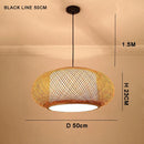 Bamboo Chandelier Pendant Light - Traditional Southeast Asian Style for Tea Room Decor by Ljojo