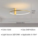 Modern Round LED Ceiling Light for Bedroom Living Room Dining Room by Ljojo