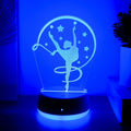 Ballet Girl 3D Night Light - USB Desk Decoration for Ballet Enthusiasts by Ljojo