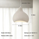Ljojo Wabi-sabi Resin Cap LED Pendant Light - Japanese Chandelier for Home Decor