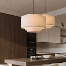 Wabi-Sabi Fabric Pendant Lights Medieval Retro Chandelier by Ljojo
