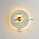Ljojo Marble LED Wall Sconce Round Indoor Lamp for Home Decor