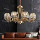 Ljojo Luxury Crystal LED Chandelier Pendant Light for Living Room Dining Room Elegant Ceiling Lighting