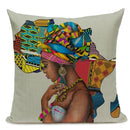 African Nation Women Portrait Pillow Cover for Home Decor by Ljojo