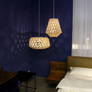 Bamboo LED Pendant Light Hand Made Creative Art Home Decor by Ljojo