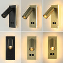 Ljojo LED Wall Sconce - Adjustable Brightness & Dual Switch - Modern Ambient Lighting