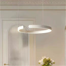 Ljojo Modern Ring Metal LED Chandelier - Home Decoration for Living Room & Study Hall