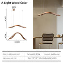Ljojo Industrial Minimalist Wooden Creative LED Pendant Lights Chandelier for Home Decoration