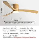 Ljojo 38-Inch Modern Simplicity Ceiling Fan with Lights & Remote Control
