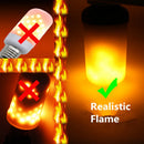 Ljojo LED Flame Light Bulb - 4 Modes Party Fire Effect KTV Festival Garden Decor