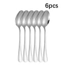 Ljojo 30-Piece Stainless Steel Tableware Set for Hotel and Dining