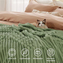 Ljojo Luxury Rabbit Fur Throw Blanket for Cozy Warmth and Comfort