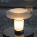 French Cream Style Jellyfish Glass Mushroom Table Lamp Creative LED Modern Home Decoration Ljojo