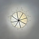 French Medieval Retro Drum Shape Pendant Lights Fabric Chandeliers by Ljojo - Elegant Living Room Lighting