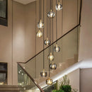 Ljojo Luxury Crystal Rotating Staircase Pendant Lamp - Modern Design