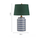 Blue Ceramic Desk Lamp Modern Bedroom Living Room Creative Personality Ljojo Desk Lamp